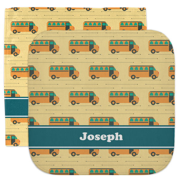 Custom School Bus Facecloth / Wash Cloth (Personalized)