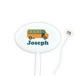 School Bus Oval Stir Sticks (Personalized)