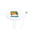 School Bus Oval Plastic Stir Sticks (Personalized)