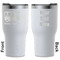 School Bus White RTIC Tumbler - Front and Back