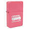 School Bus Windproof Lighter - Pink - Single Sided (Personalized)
