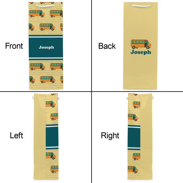 School Bus Wine Gift Bag - Gloss - Approval