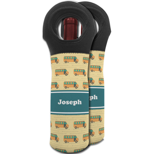 School Bus Wine Tote Bag - MAIN