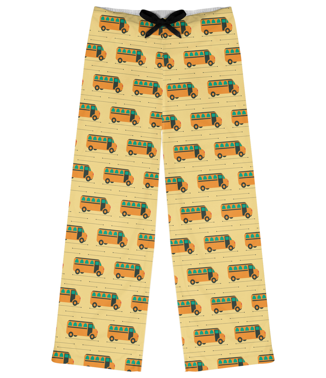 School Bus Womens Pajama Pants (Personalized) YouCustomizeIt
