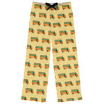 School Bus Womens Pajama Pants - XL