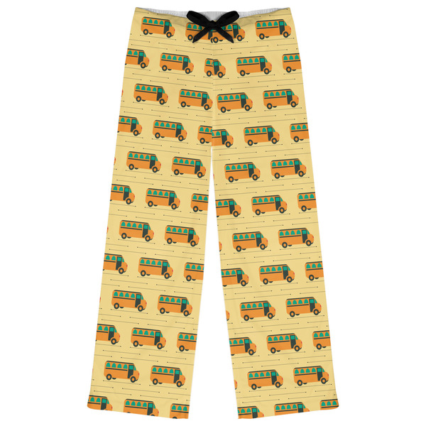 Custom School Bus Womens Pajama Pants