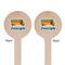 School Bus Wooden 6" Stir Stick - Round - Double Sided - Front & Back