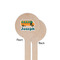 School Bus Wooden 7.5" Stir Stick - Round - Single Sided - Front & Back