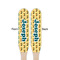 School Bus Wooden Food Pick - Paddle - Double Sided - Front & Back