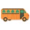 School Bus Wooden Sticker - Main