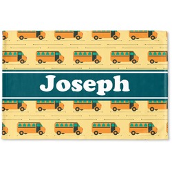 School Bus Woven Mat (Personalized)