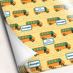 School Bus Wrapping Paper Sheets (Personalized)