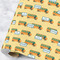 School Bus Wrapping Paper Roll - Large - Main