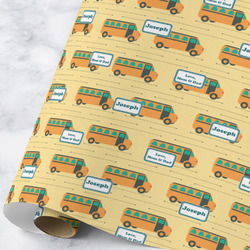 School Bus Wrapping Paper Roll - Large - Matte (Personalized)