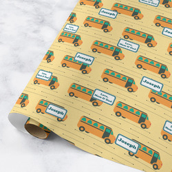 School Bus Wrapping Paper Roll - Medium - Matte (Personalized)