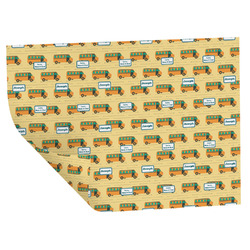 School Bus Wrapping Paper Sheets - Double-Sided - 20" x 28" (Personalized)