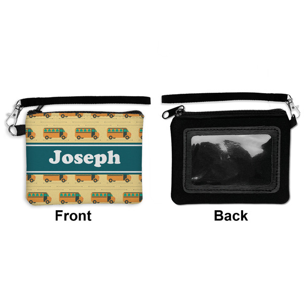 School Bus Wristlet ID Cases - Front & Back