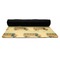 School Bus Yoga Mat Rolled up Black Rubber Backing