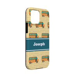 School Bus iPhone Case - Rubber Lined - iPhone 13 Mini (Personalized)