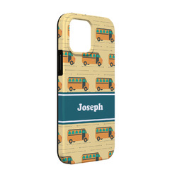 School Bus iPhone Case - Rubber Lined - iPhone 13 Pro (Personalized)