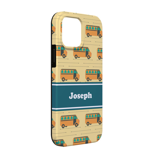 Custom School Bus iPhone Case - Rubber Lined - iPhone 13 Pro (Personalized)