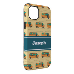 School Bus iPhone Case - Rubber Lined - iPhone 14 Plus (Personalized)