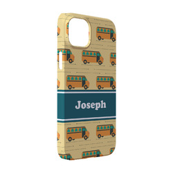 School Bus iPhone Case - Plastic - iPhone 14 Pro (Personalized)