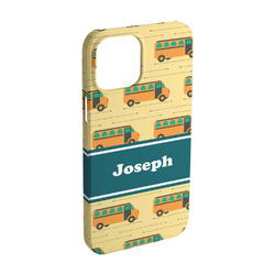 School Bus iPhone Case - Plastic - iPhone 15 (Personalized)