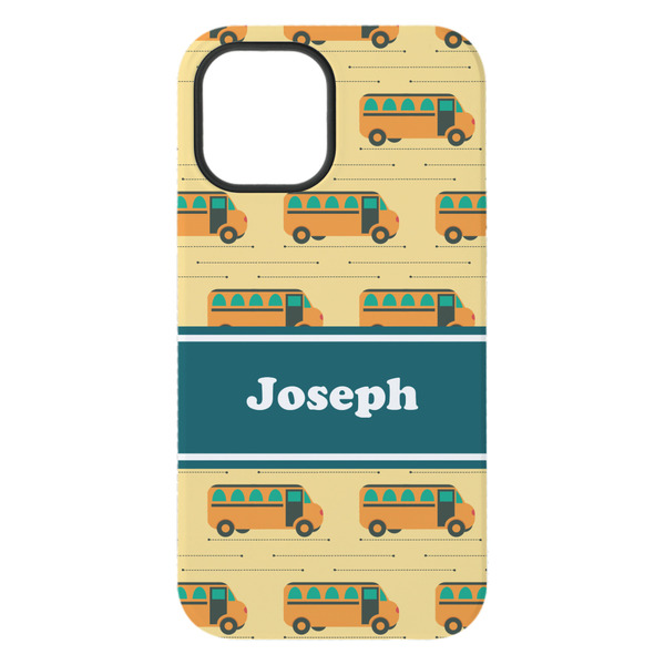 School Bus iPhone 15 Plus Tough Case - Back
