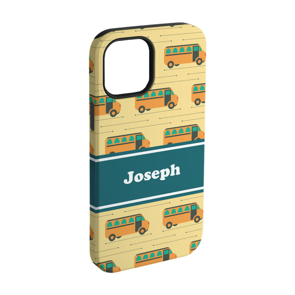 Custom School Bus iPhone Case - Rubber Lined - iPhone 15 (Personalized)