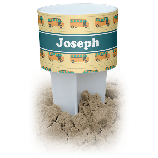 Custom School Bus Beach Spiker Drink Holder (Personalized)