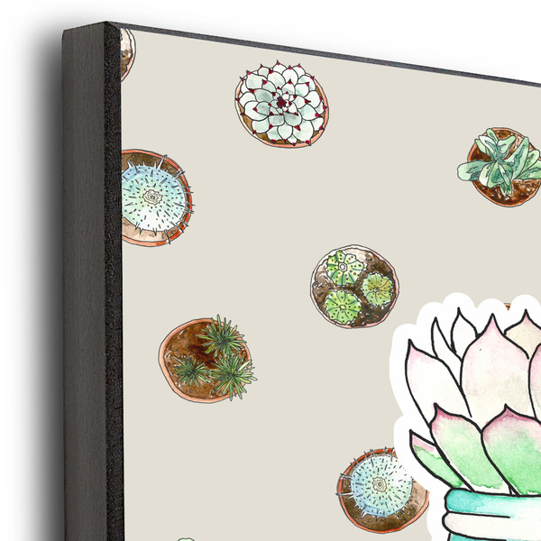 Cactus 11x14 Wood Print - Closeup