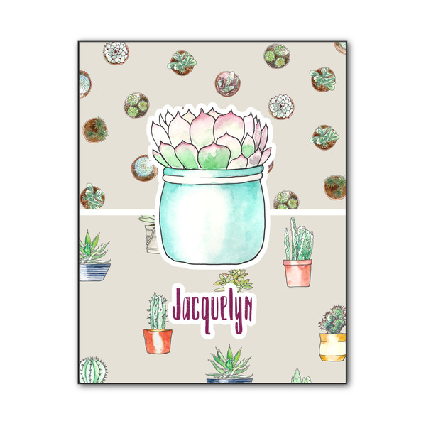 Custom Cactus Wood Print - 11x14 (Personalized)