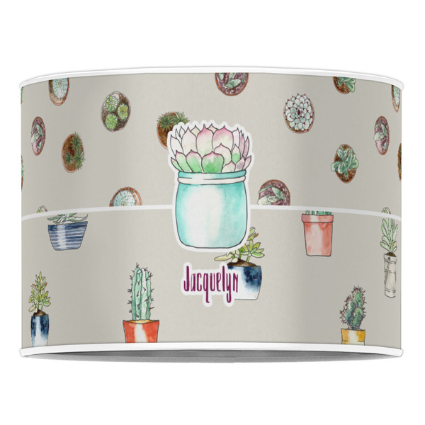 Cactus 16" Drum Lampshade - FRONT (Poly Film)
