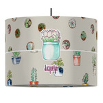 Cactus 16" Drum Pendant Lamp - Fabric (Personalized)