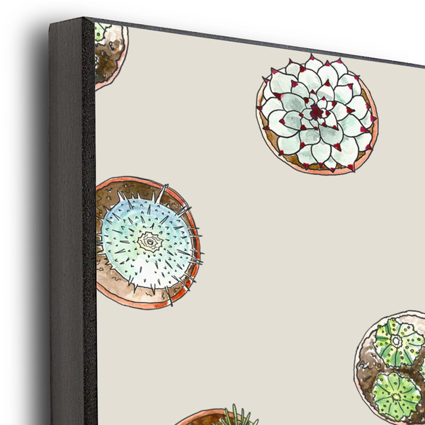 Cactus 20x24 Wood Print - Closeup