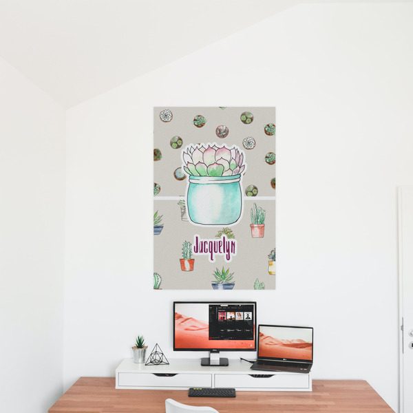 Cactus 24x36 - Matte Poster - On the Wall