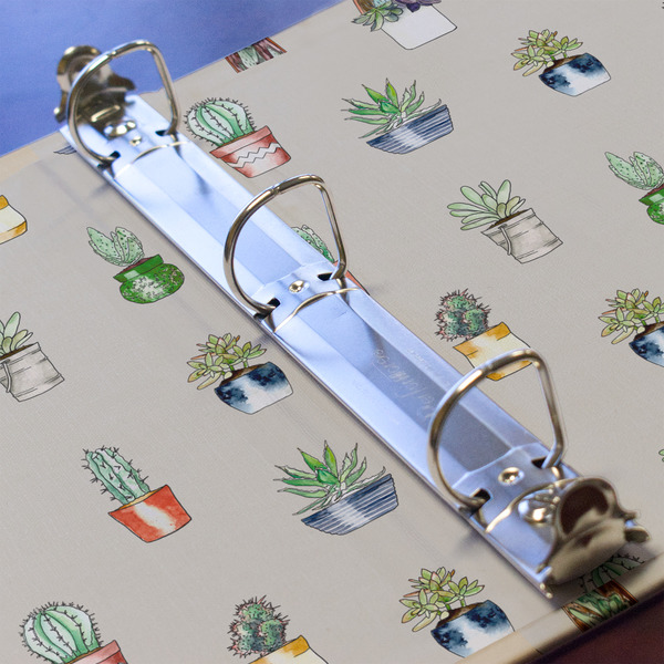 Cactus 3 Ring Binders - Full Wrap - 1" - DETAIL