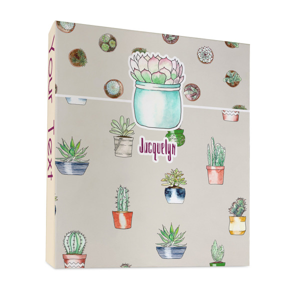 Cactus 3 Ring Binders - Full Wrap - 1" - FRONT