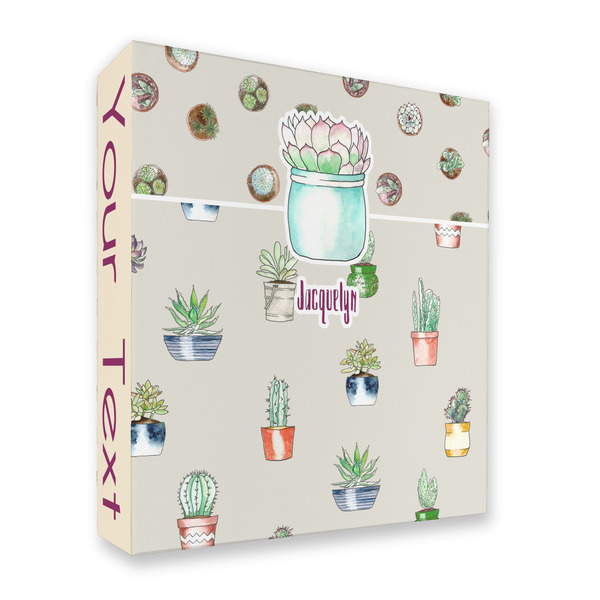 Cactus 3 Ring Binders - Full Wrap - 2" - FRONT