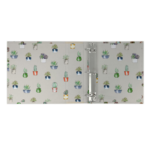 Cactus 3 Ring Binders - Full Wrap - 2" - OPEN INSIDE