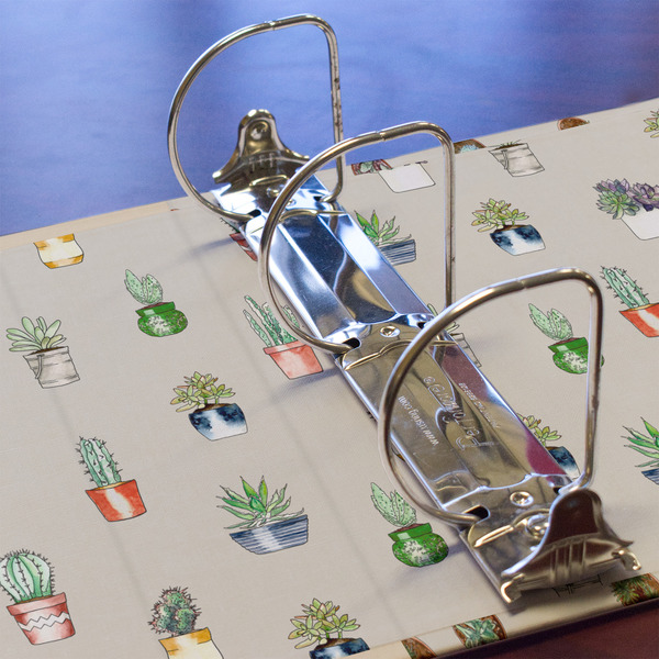 Cactus 3 Ring Binders - Full Wrap - 3" - DETAIL