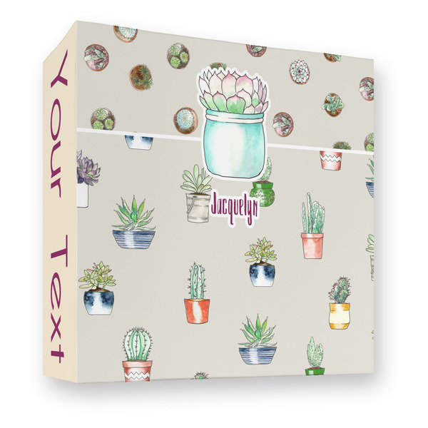 Cactus 3 Ring Binders - Full Wrap - 3" - FRONT