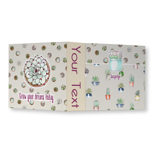 Cactus 3 Ring Binders - Full Wrap - 3" - OPEN OUTSIDE