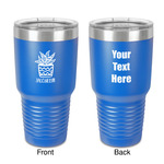 Cactus 30 oz Stainless Steel Tumbler - Royal Blue - Double-Sided (Personalized)