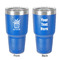 Cactus 30 oz Stainless Steel Ringneck Tumbler - Blue - Double Sided - Front & Back