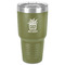 Cactus 30 oz Stainless Steel Ringneck Tumbler - Olive - Front