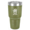 Cactus 30 oz Stainless Steel Tumbler - Olive - Single-Sided (Personalized)