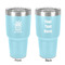 Cactus 30 oz Stainless Steel Ringneck Tumbler - Teal - Double Sided - Front & Back