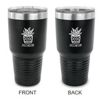 Cactus 30 oz Stainless Steel Tumbler - Black - Double Sided (Personalized)